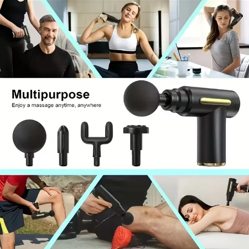 Multifunctional 4-in-1 Massage Gun