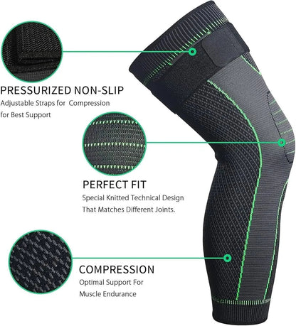 Full Leg Knee supporter with belt (2Pcs)