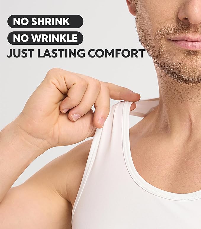 Premium Cotton U-Neck Sleeveless Vest