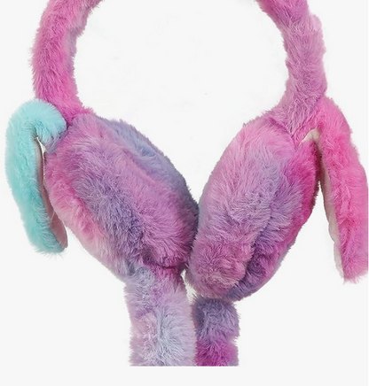Soft Bunny Earmuffs with Moving Ears