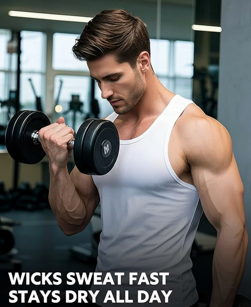 Premium Cotton U-Neck Sleeveless Vest