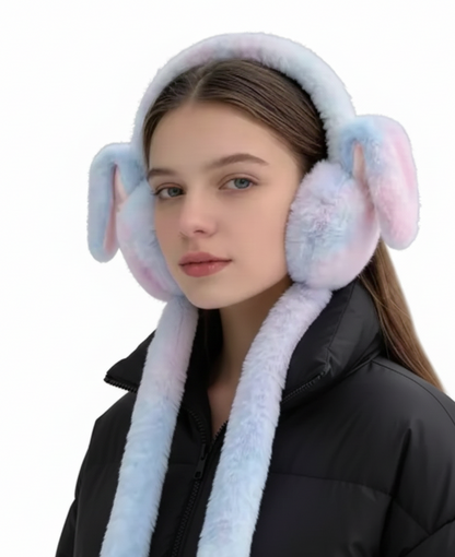 Soft Bunny Earmuffs with Moving Ears