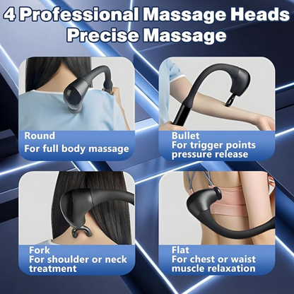 Massage Gun with Upgraded Extension 10mm handle