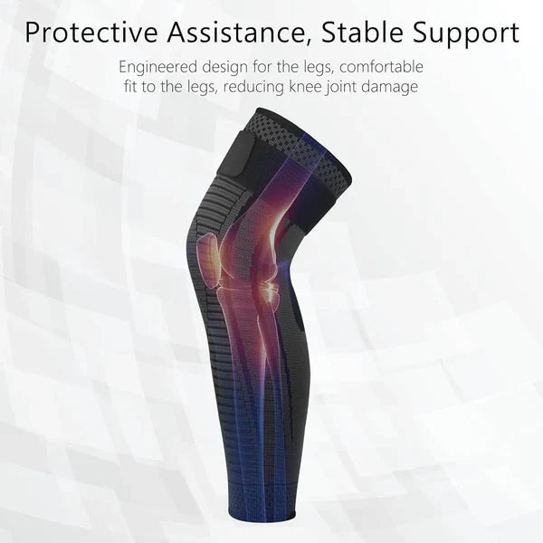 2 Pcs Full Leg Knee Pads with Support Belt (Original China)