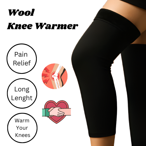 Wool Knee warmer with belt (2 pcs)