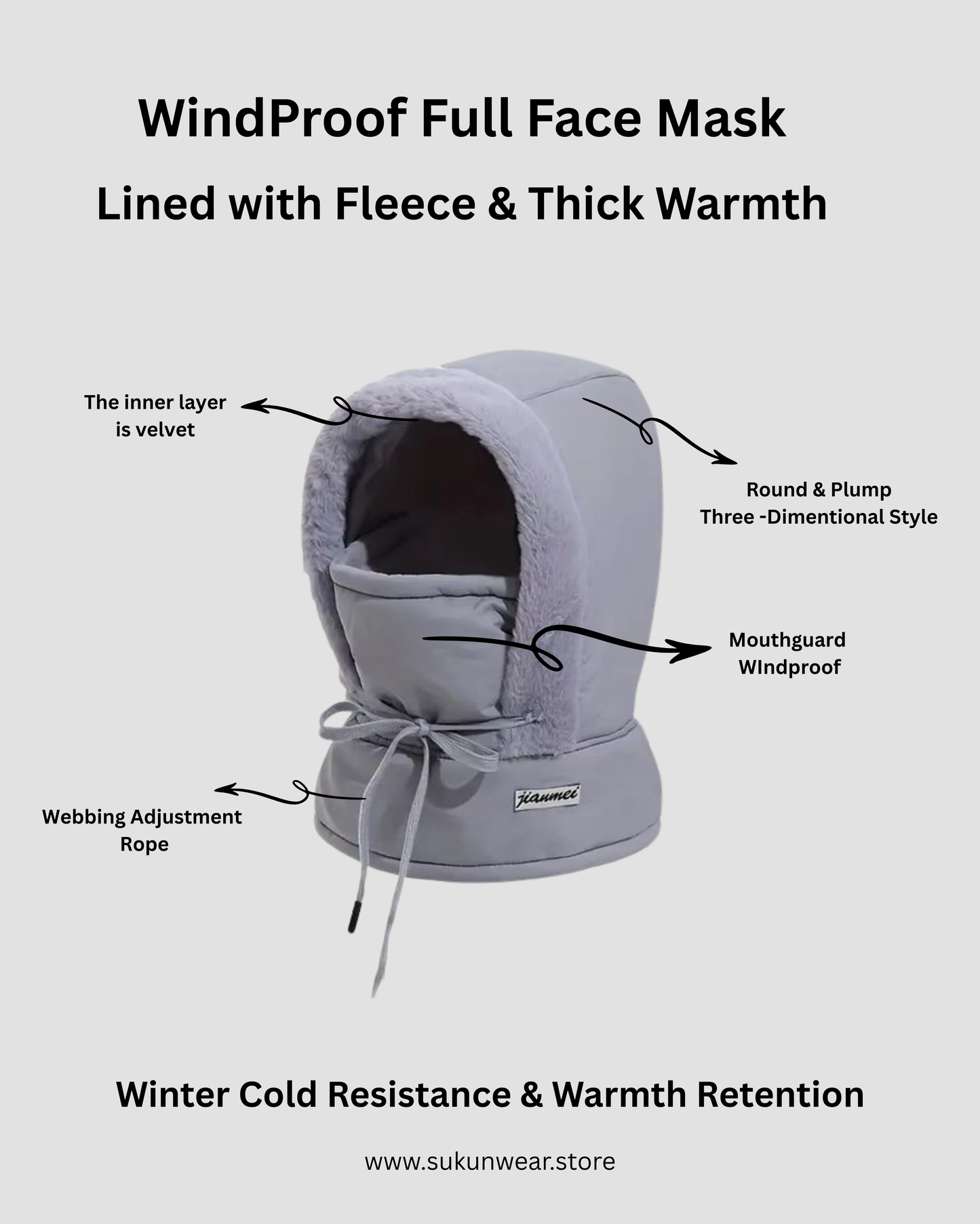 WindProof Full Face Mask